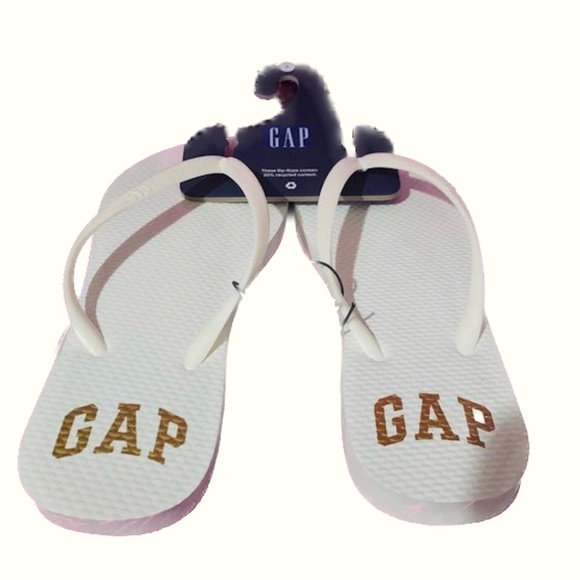 GAP Shoes - Gap Logo Flip Flops White